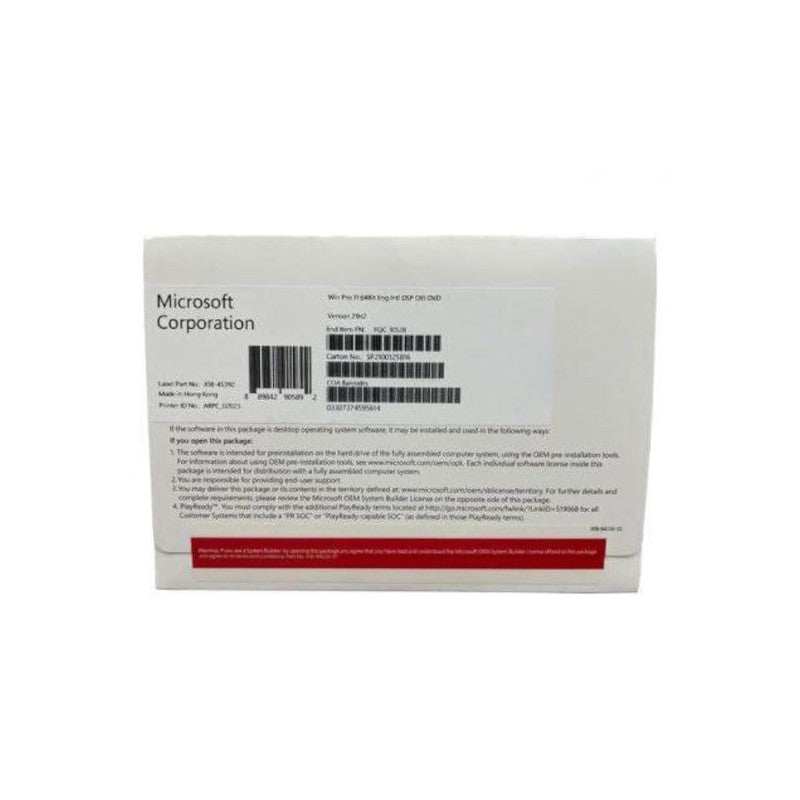 Microsoft FQC-10528 - MICROSOFT WINDOWS 11 PRO 64BIT DSP DVD