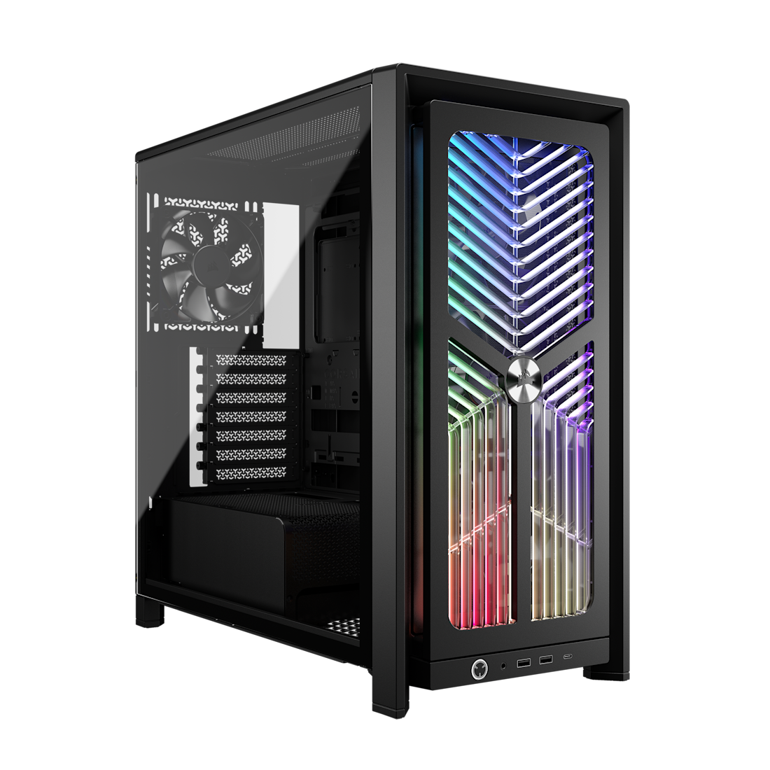 FRAME 4000X RS Mid-Tower PC Case; 4x RS Fans; Black.