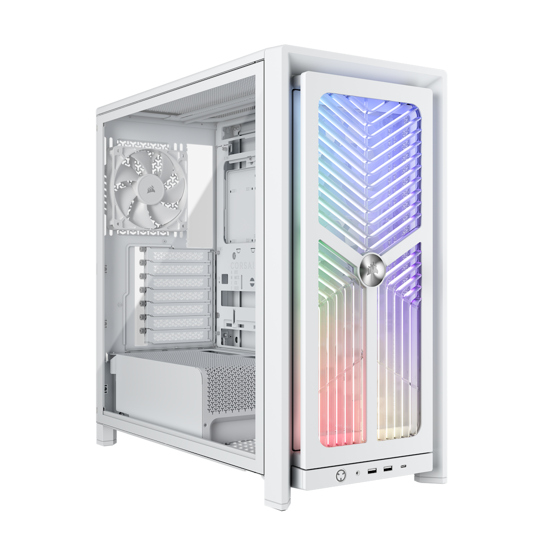 FRAME 4000X RS Mid-Tower PC Case; 4x RS Fans; White.