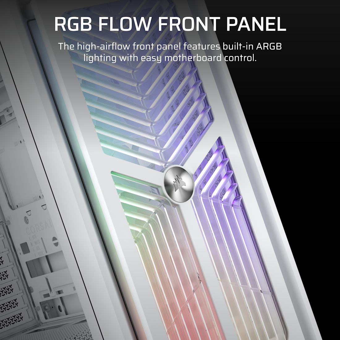 FRAME 4000X RS Mid-Tower PC Case; 4x RS Fans; White.