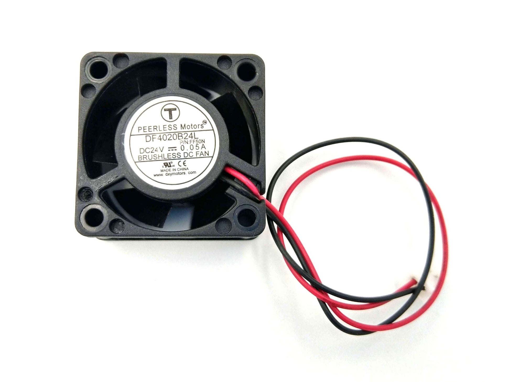 Flashforge 4020 Fan - Red And Black - DF4020B24L - 24v