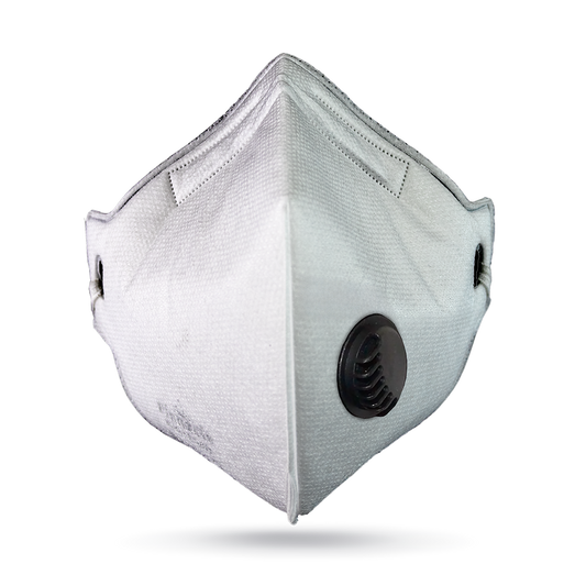 Pinnacle Flat Fold FFP2V Active Carbon Mask with Valve NRCS Approved