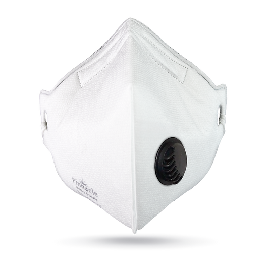 Pinnacle Flat Fold FFP2V Dust Mask with Valve NRCS Approved