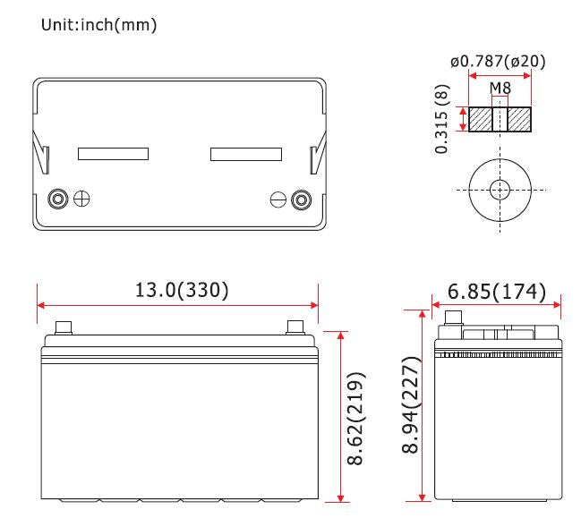 Forbatt 12Volt 100AH Gel Battery