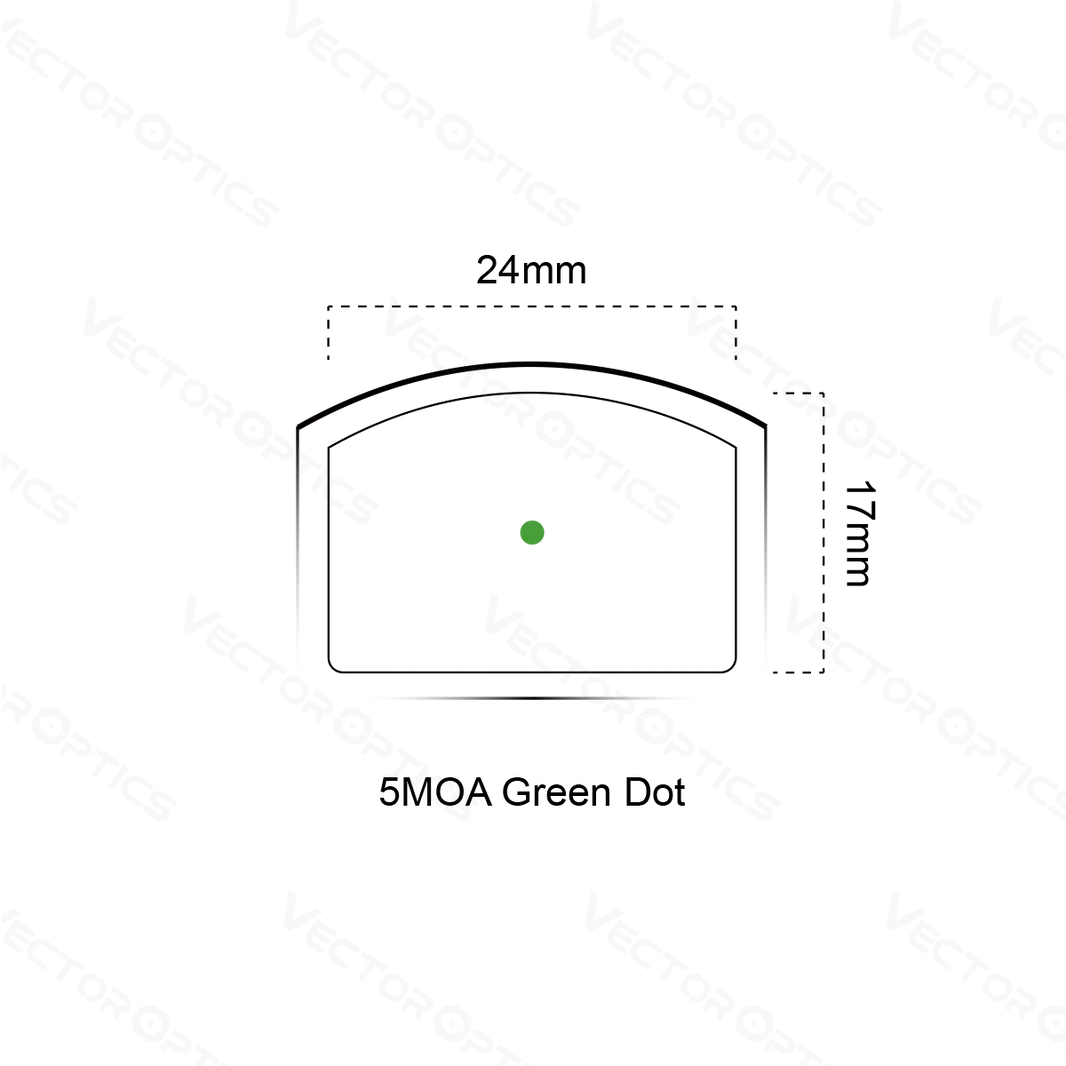 VECTOR OPTICS - FRENZY 1X17X24 GREEN DOT Guards On Duty Security
