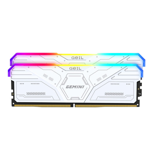 GeIL Gemini RGB 32GB DDR5 6000MHz Desktop Gaming Memory Kit (2 x 16GB) – White - Guards On Duty Shop & Security Guards