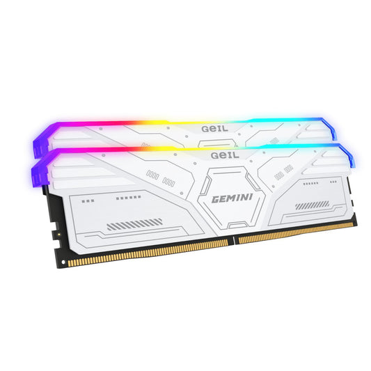 Geil Gemini RGB 64GB KIT(2X32GB) 6000MHz DDR5 Desktop Gaming Memory - White - Guards On Duty Shop & Security Guards