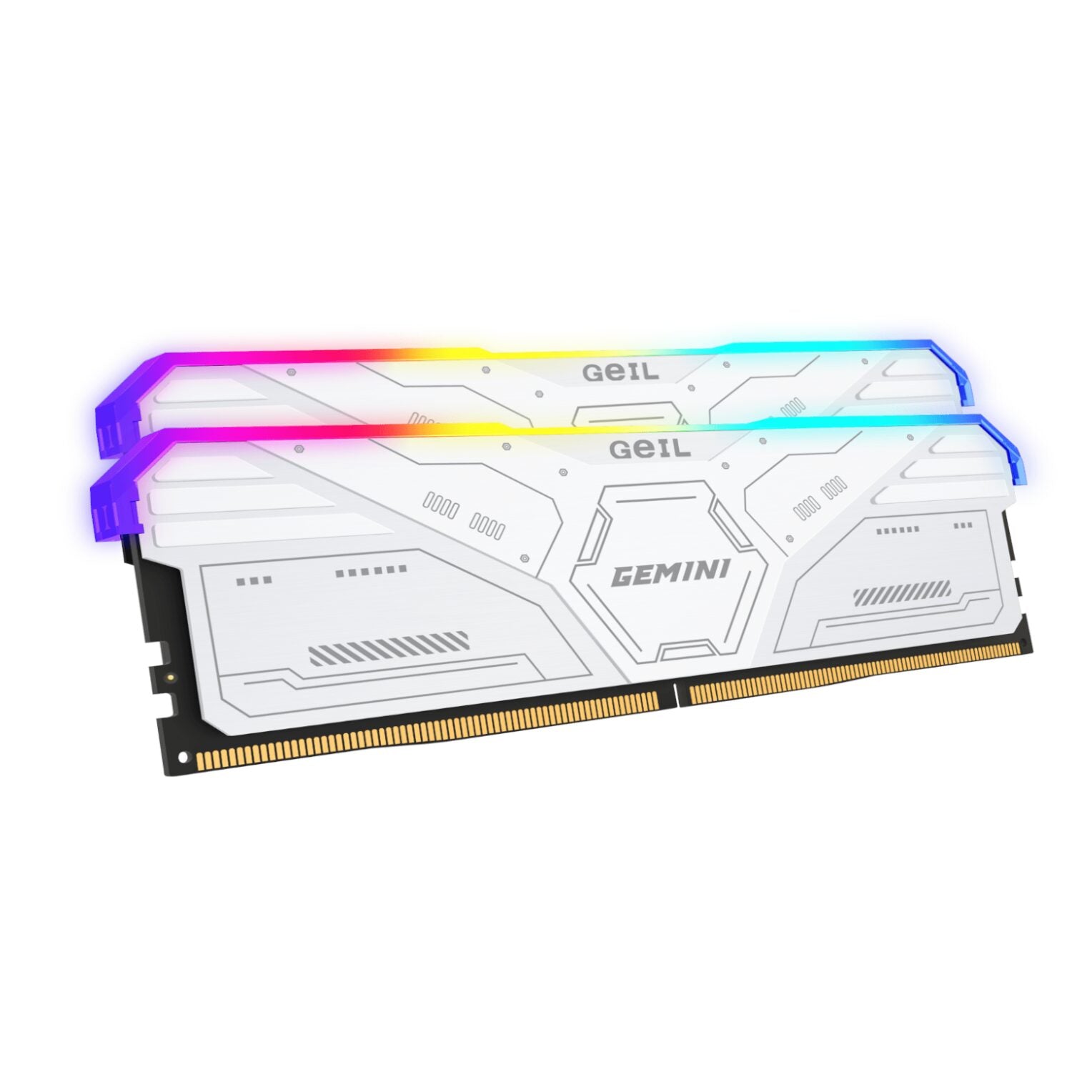 GeiL Gemini RGB 32GB KIT(2X16GB) 6000MHz DDR5 Desktop Gaming Memory - White - Guards On Duty Shop & Security Guards