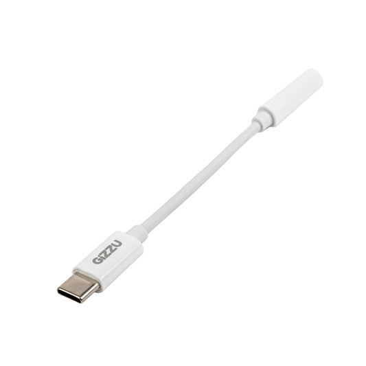 Gizzu USB Type-C to 3.5mm AUX Audio Adapter - White - Guards On Duty Shop & Security Guards