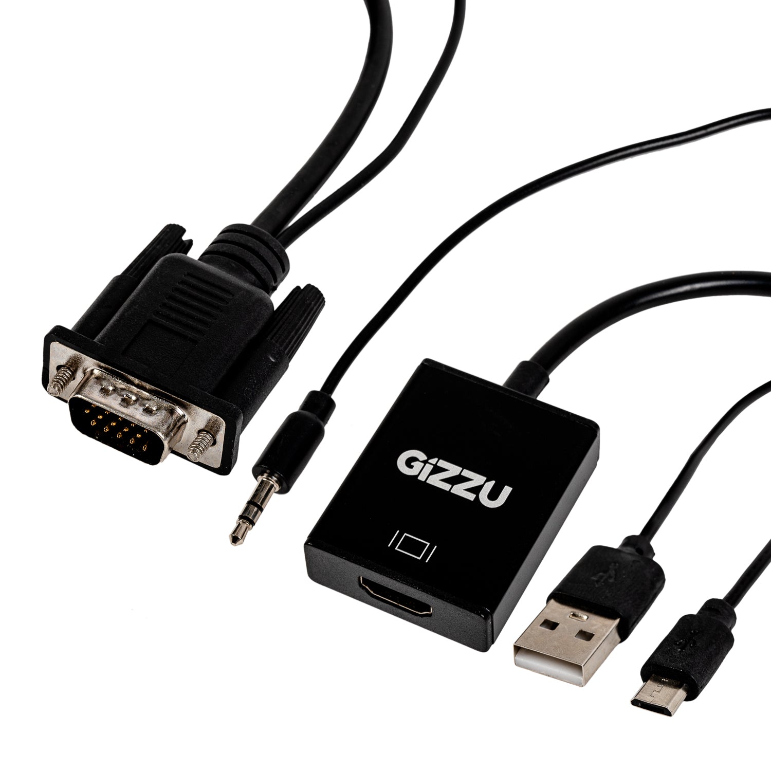 Gizzu 1080P VGA to HDMI Adapter with Audio - Guards On Duty Shop & Security Guards