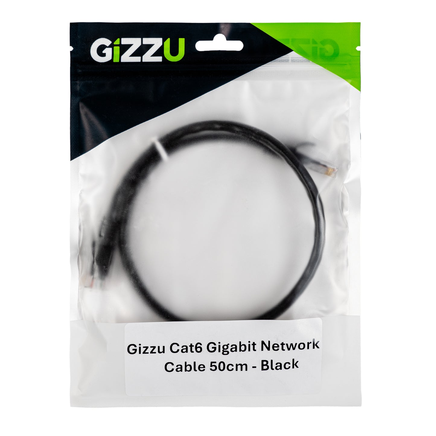 Gizzu Cat6 UTP Fly Lead Ethernet Network Cable 50cm – Black - Guards On Duty Shop & Security Guards