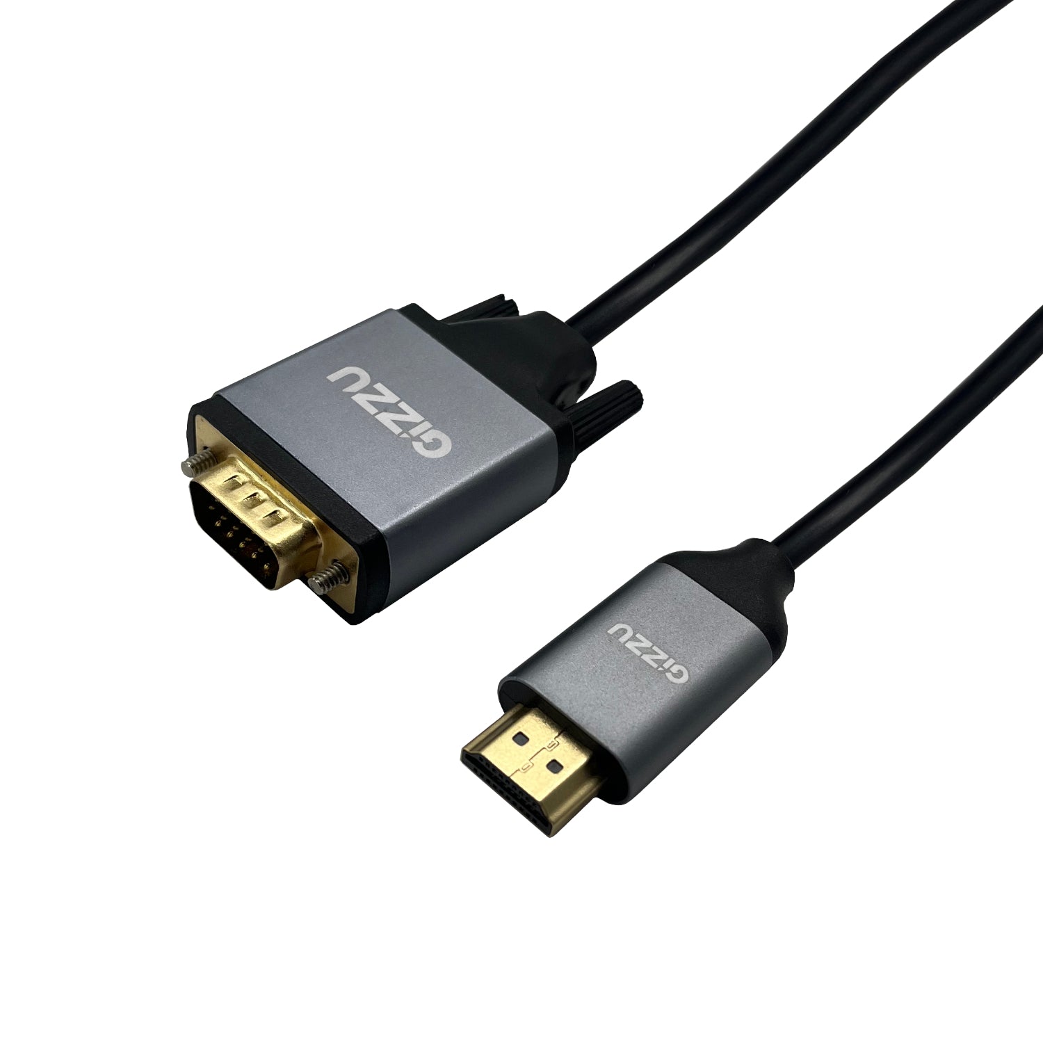 Gizzu Full HD HDMI to VGA Cable (1.8m) - Black - Guards On Duty Shop & Security Guards