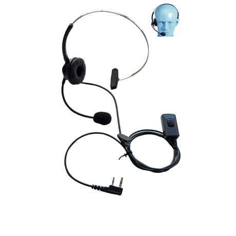 ZARTEK Single Muff with Boom Microphone PTT headset GE-272 Guards On Duty Security