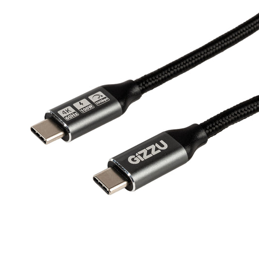 GIZZU 100W 10Gbps Type-C 1m Cable - Guards On Duty Shop & Security Guards