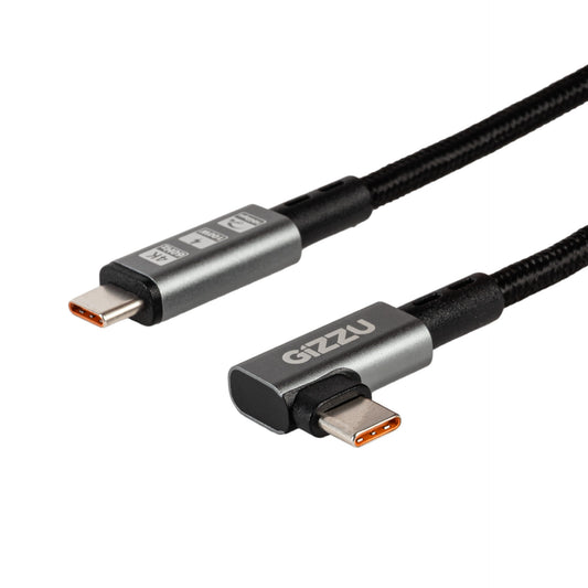 Gizzu 100W 10Gbps Type-C Angled 1m Cable - Guards On Duty Shop & Security Guards