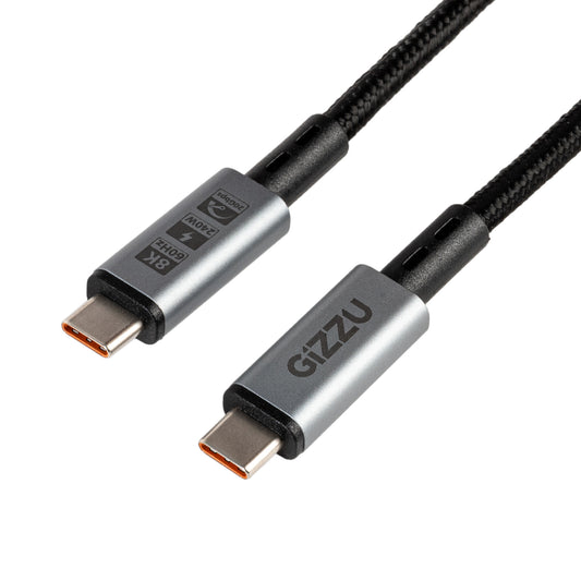 GIZZU 240W 20Gbps Type-C 1m Cable - Guards On Duty Shop & Security Guards