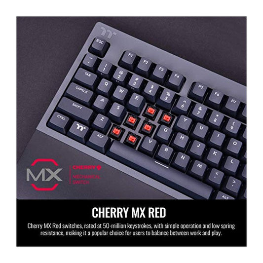 Thermaltake GKB-WOW-RDSNUS-01 - TT KEYBOARD, W1 WIRELESS CHERRY MX RED