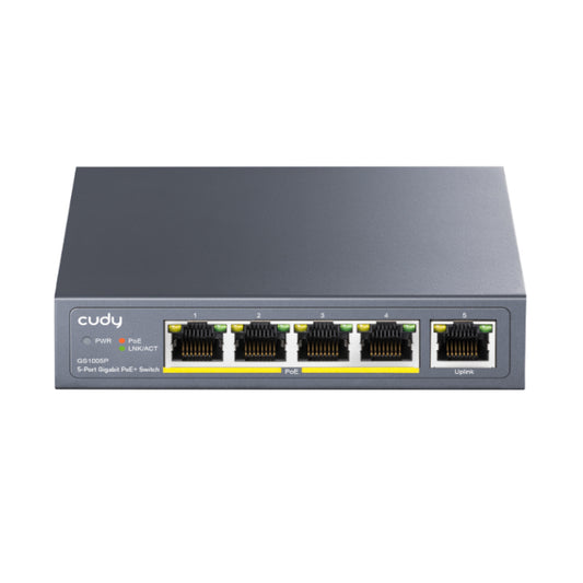 Cudy 5-Port Gigabit PoE+ Unmanaged Switch - Guards On Duty Shop & Security Guards