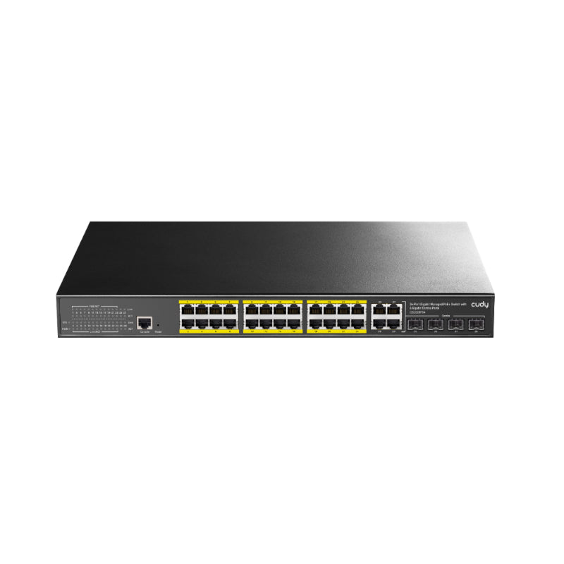 Cudy 24 Port Layer 2 Managed Gigabit PoE Switch - Guards On Duty Shop & Security Guards