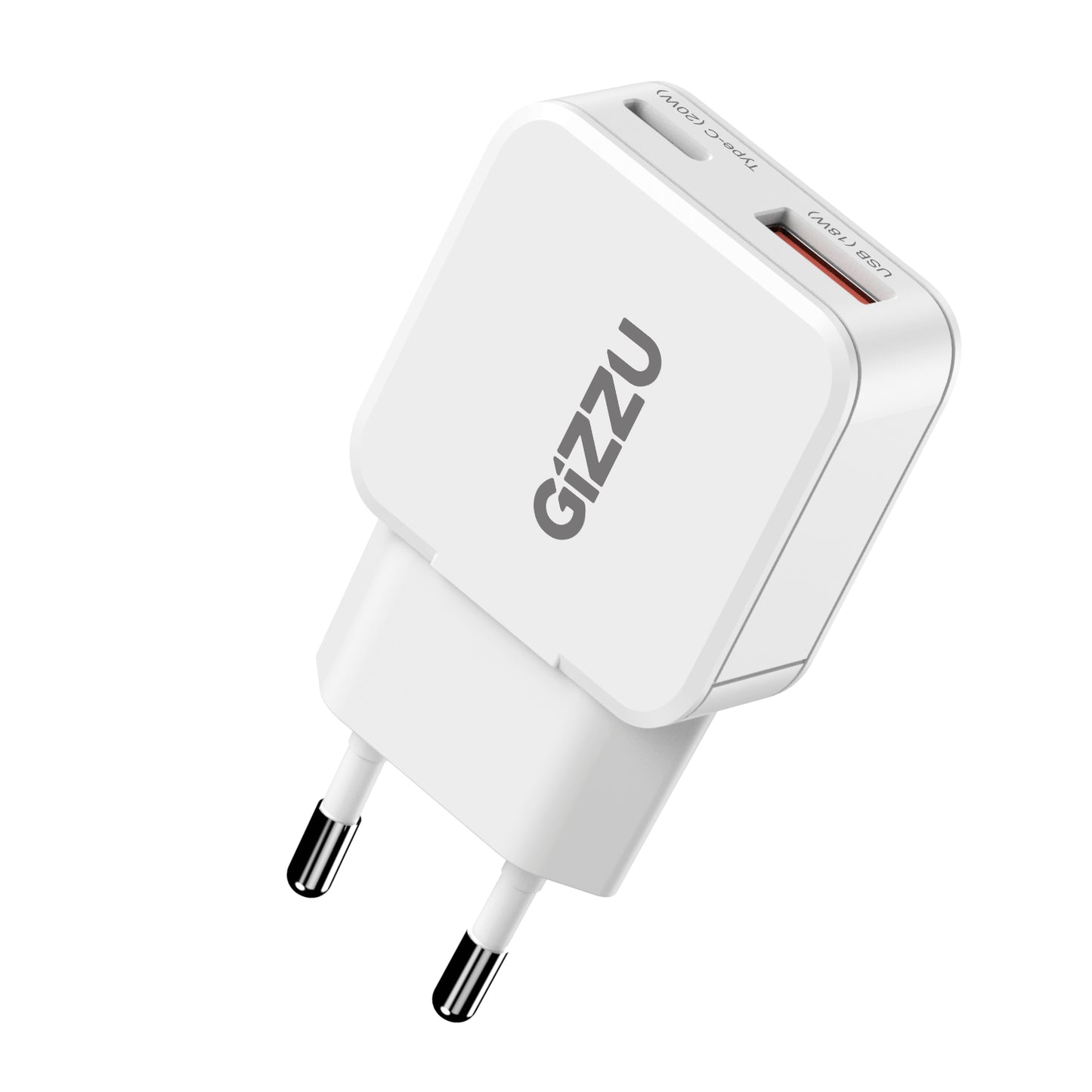 Gizzu 2-Port 20W GaN Wall Charger - Guards On Duty Shop & Security Guards