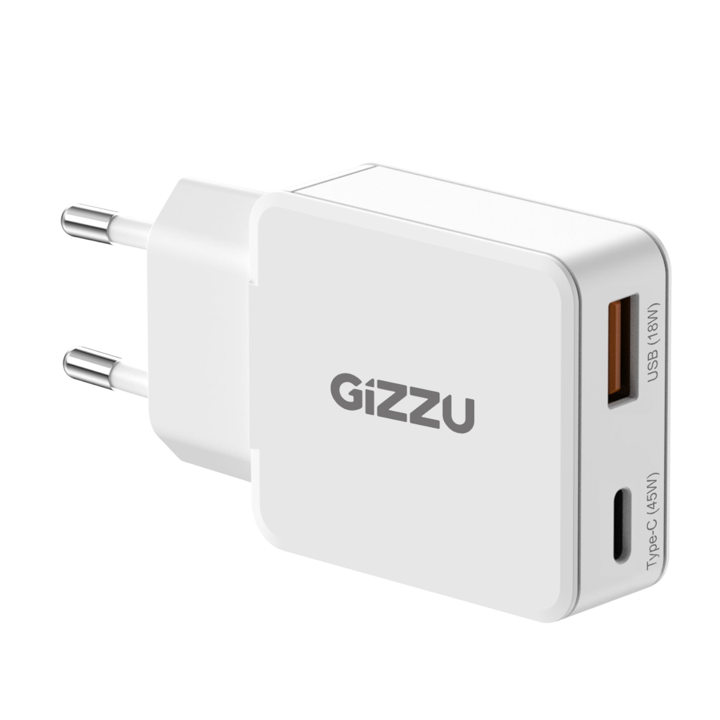 Gizzu 2-Port 45W GaN Wall Charger - Guards On Duty Shop & Security Guards