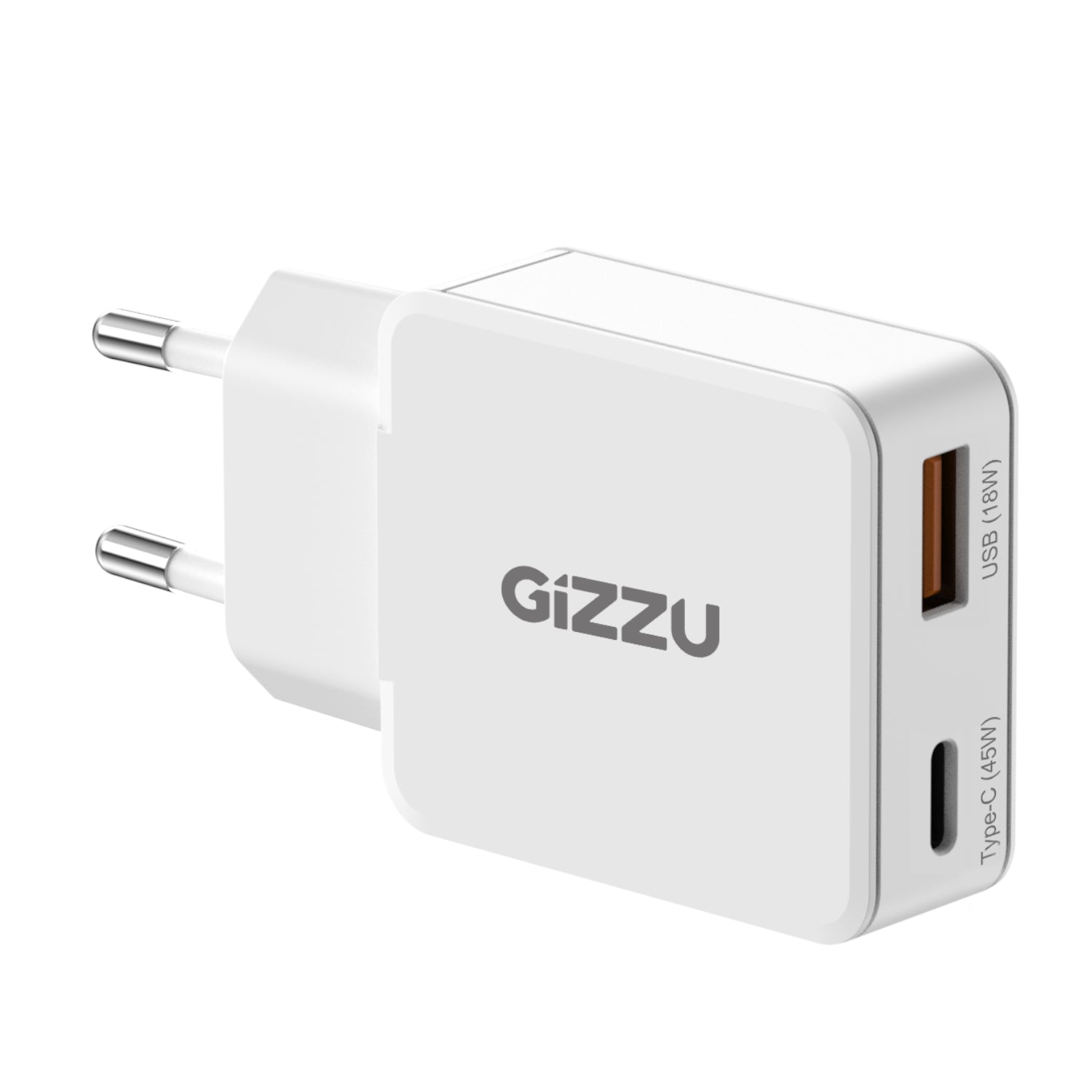 Gizzu 2-Port 45W GaN Wall Charger - Guards On Duty Shop & Security Guards