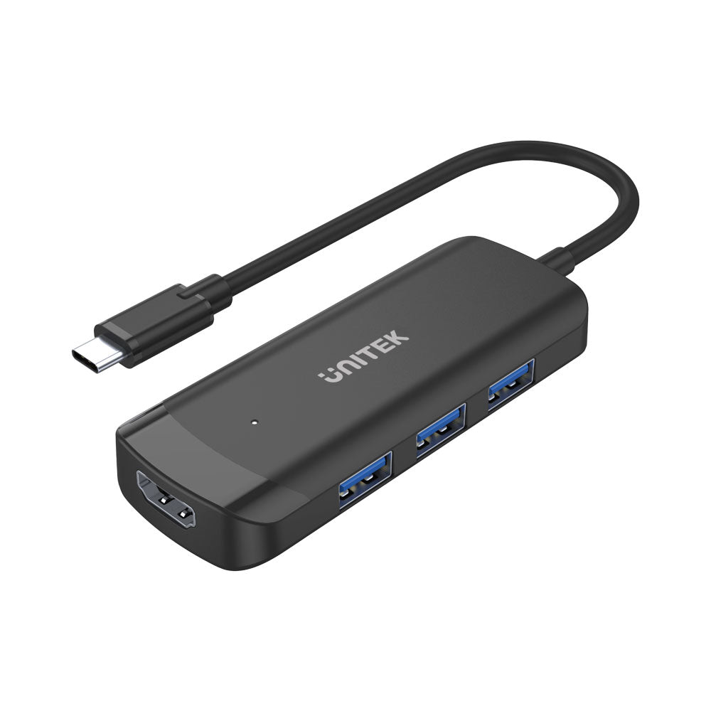 Unitek H1110b Uhub Q4+ Usb Type-c 4-in-1 Hub with 4k @30hz Hdmi — Unitek | Guards on Duty Shop