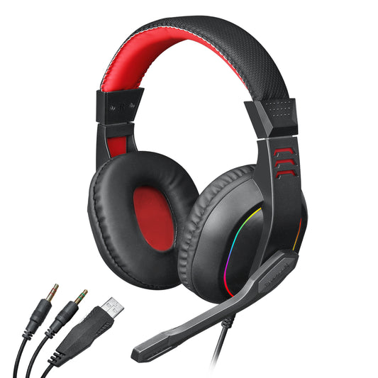 Redragon Over-Ear ARES Aux RGB Gaming Headset - Black - Guards On Duty Shop & Security Guards