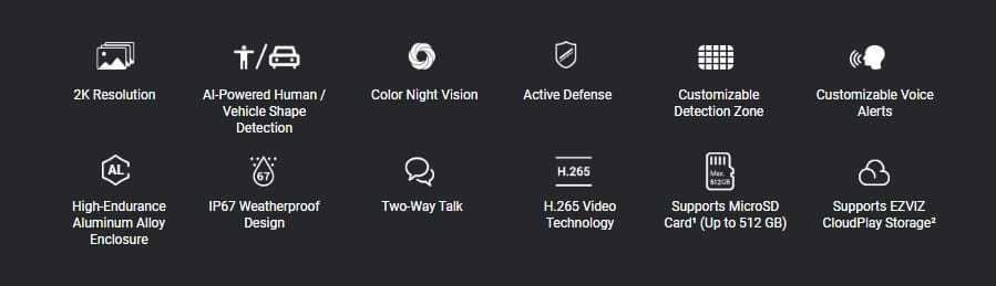 EZVIZ H3 2K (3MP) WIFI SMART HOME CAMERA