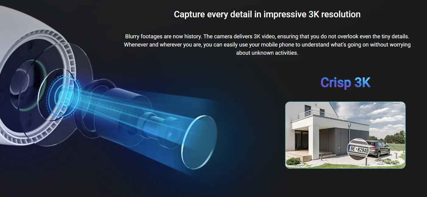 EZVIZ H3C 3K (5MP) Wi-Fi AI Smart Home Camera