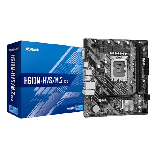 ASRock H610M-HVS/M.2 R2.0 Intel LGA 1700 m-ATX Motherboard - Guards On Duty Shop & Security Guards