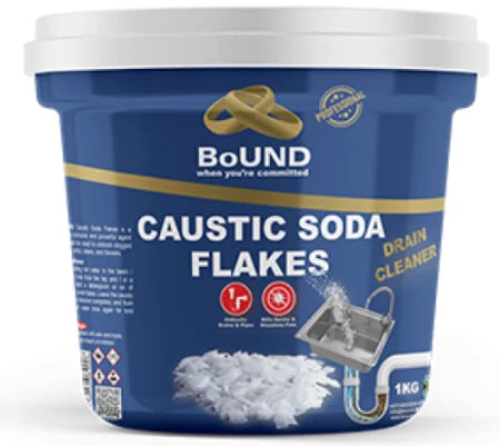 Bound Drain Cleaner - Caustic Soda Flakes 1KG