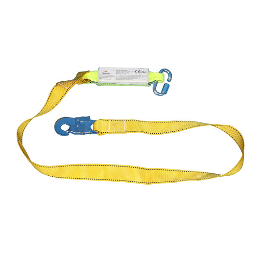 Pinnacle Single Lanyard with Shock Absorber & Snap Hook