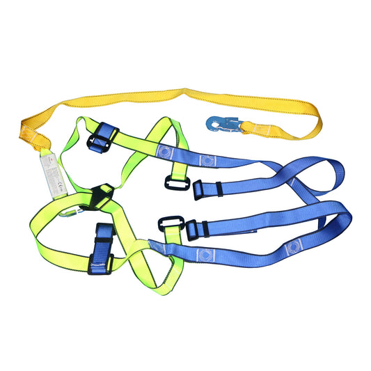 Pinnacle Single Lanyard Full Body Harness with Snap Hook