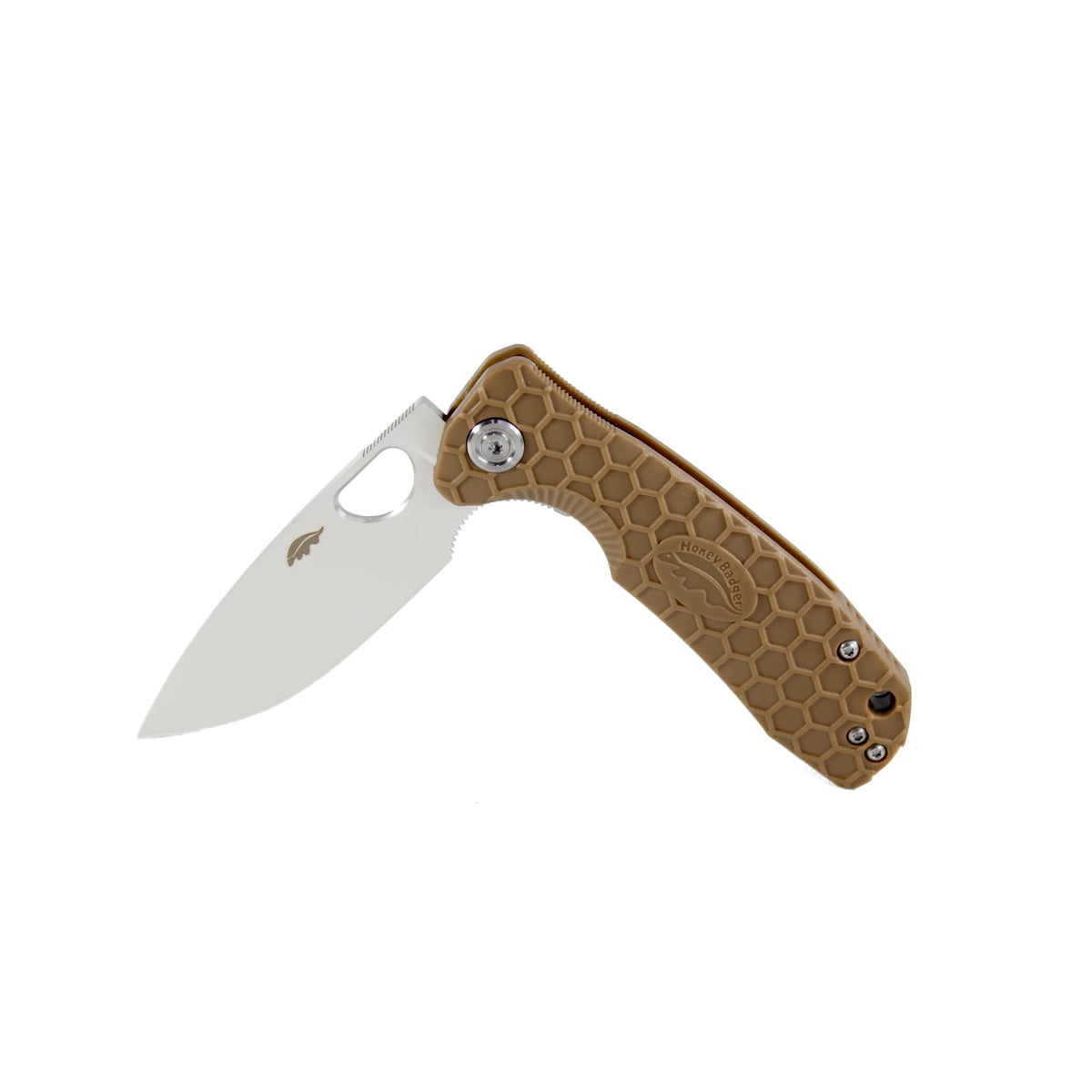Honey Badger Flipper 8Cr13MoV - Large - Tan