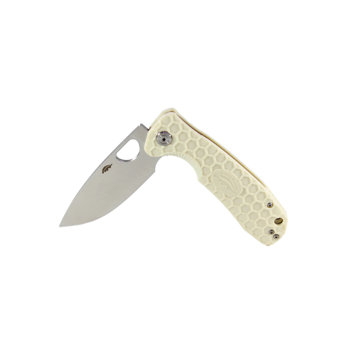 Honey Badger Flipper 8Cr13MoV - Large - White