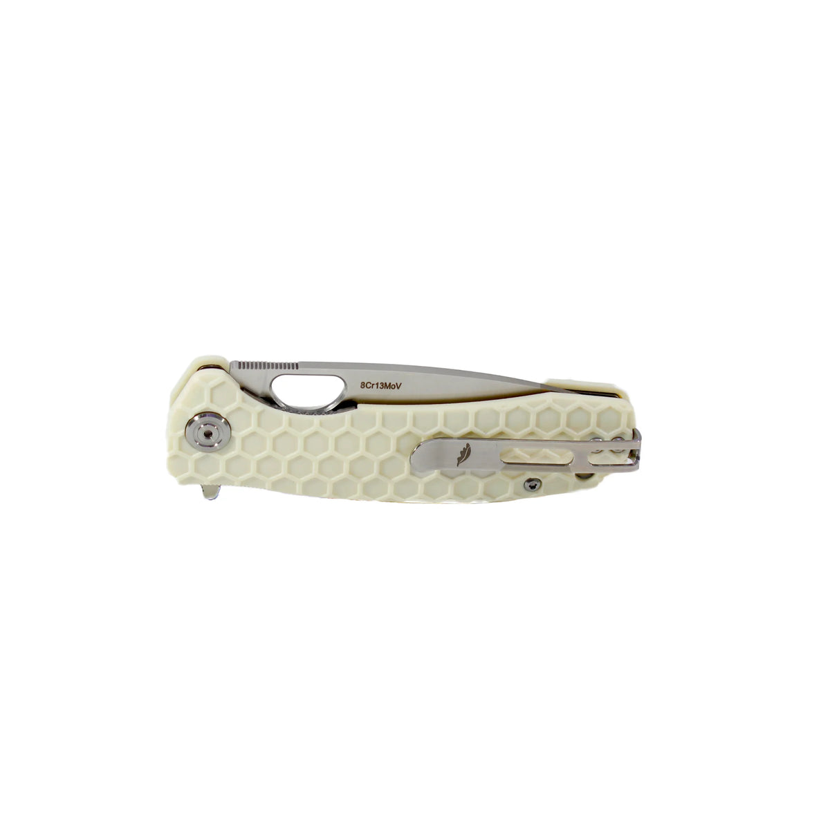 Honey Badger Flipper 8Cr13MoV - Large - White