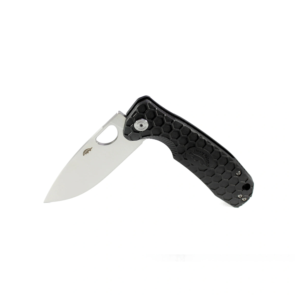 Honey Badger Flipper D2 - Medium (No Choil) - Black