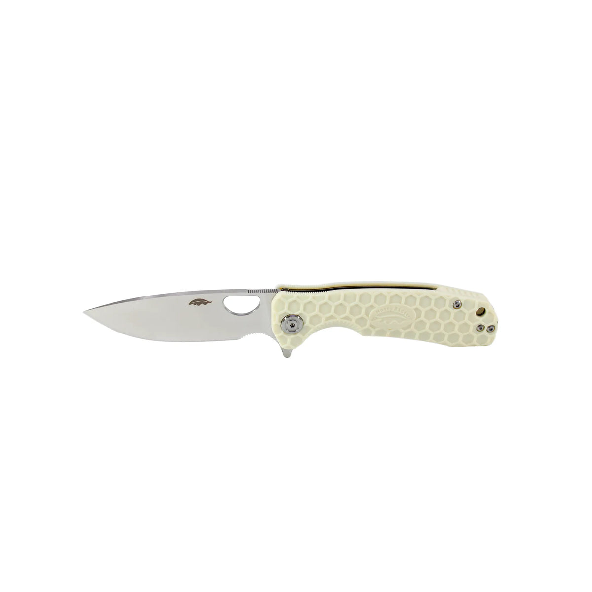 Honey Badger Flipper 8Cr13MoV - Medium - White