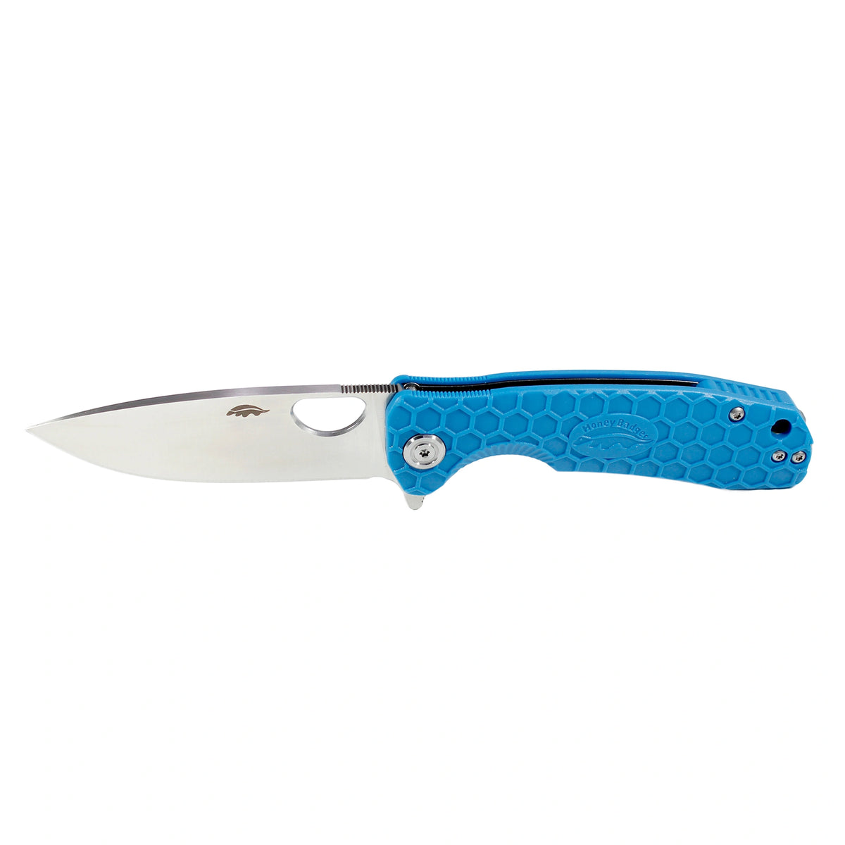 Honey Badger Flipper D2 - Large (No Choil) - Blue