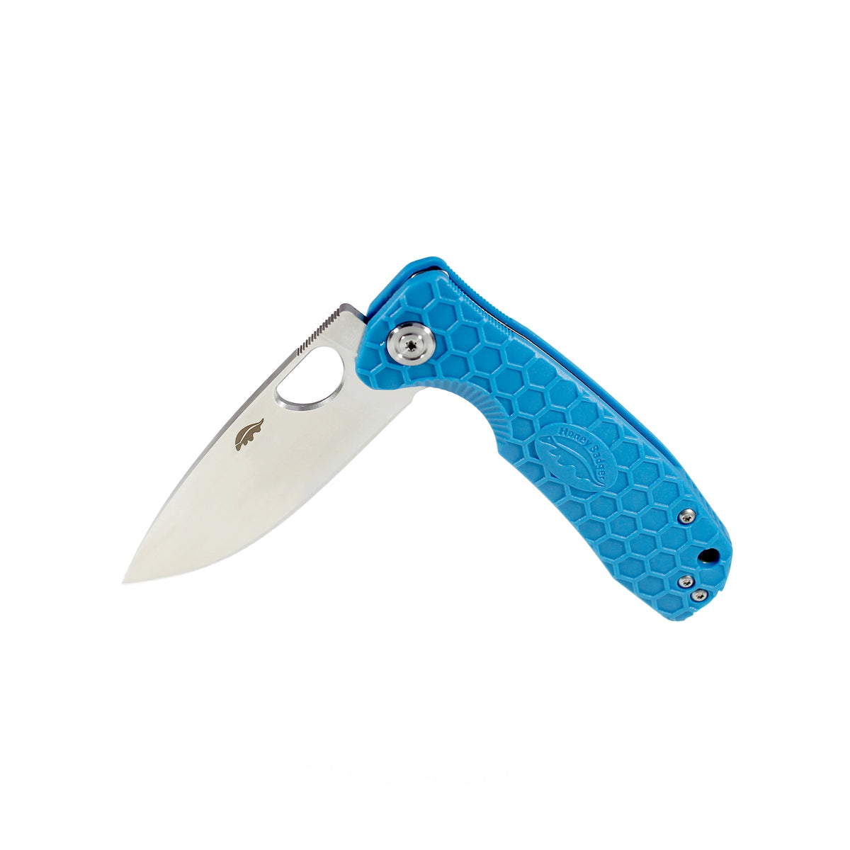 Honey Badger Flipper D2 - Large (No Choil) - Blue