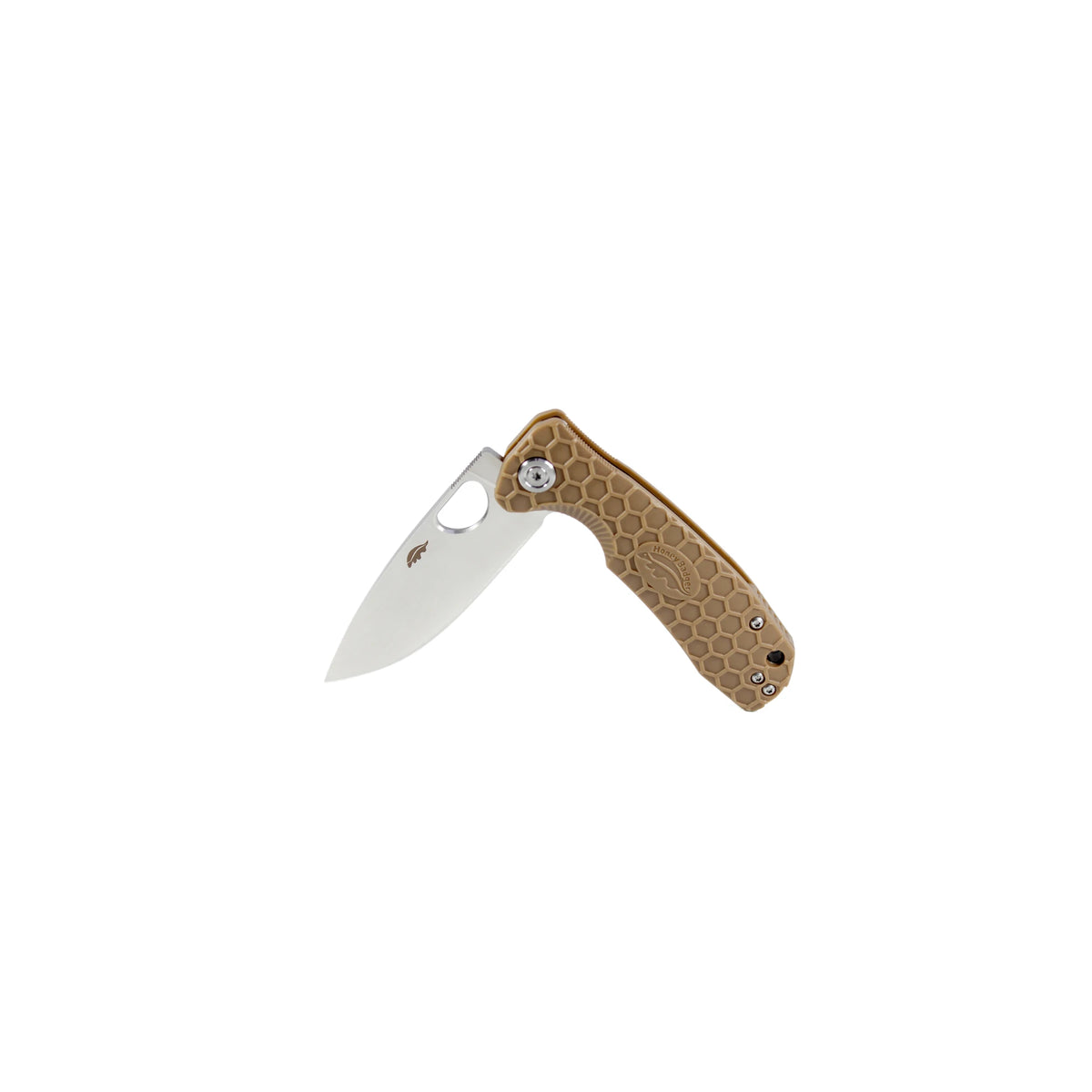 Honey Badger Flipper D2 - Small (No Choil) - Tan
