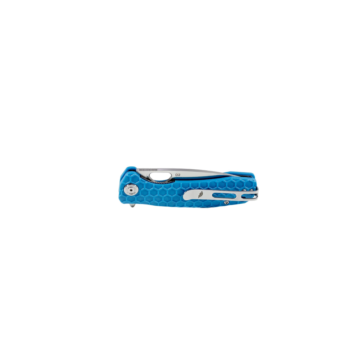 Honey Badger Flipper D2 - Small (No Choil) - Blue