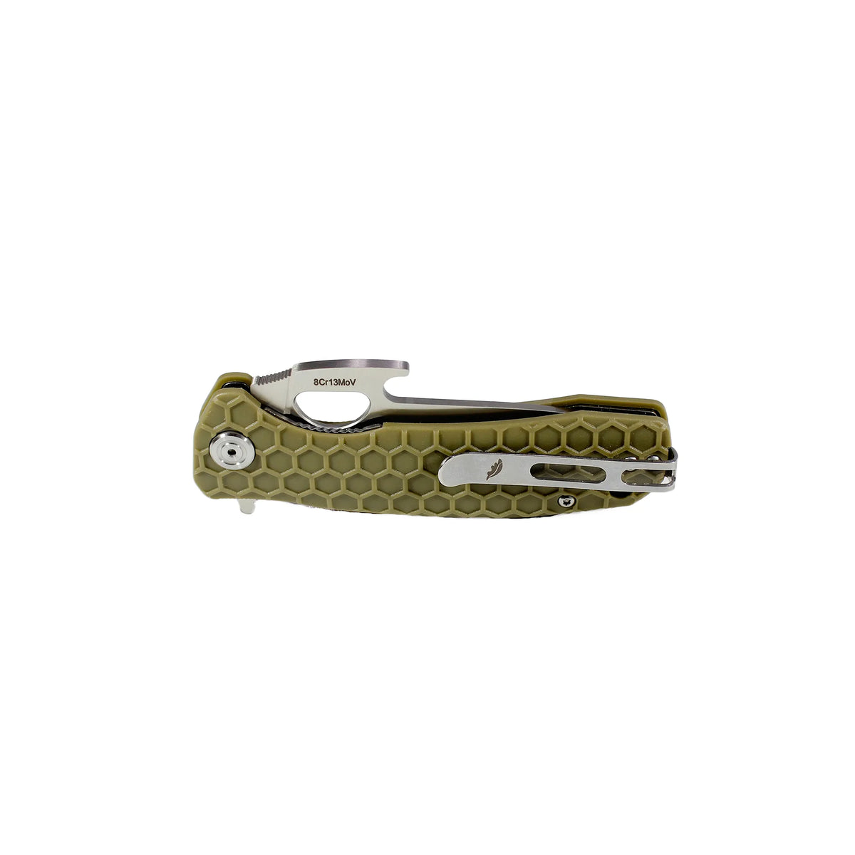 Honey Badger Opener 8Cr13MoV - Large - Green