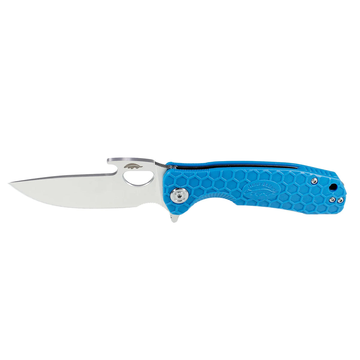 Honey Badger Opener 8Cr13MoV - Large - Blue