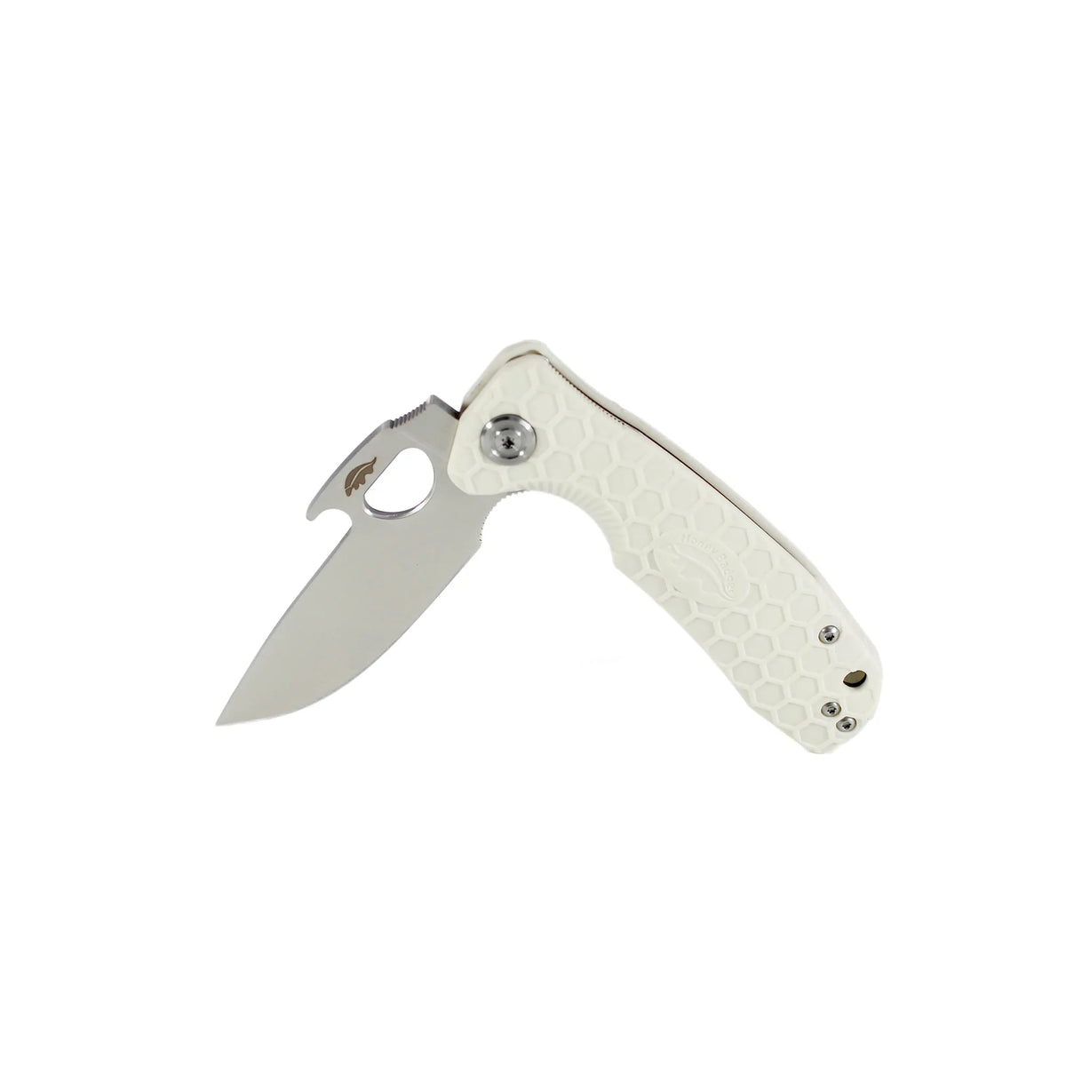 Honey Badger Opener 8Cr13MoV - Large - White
