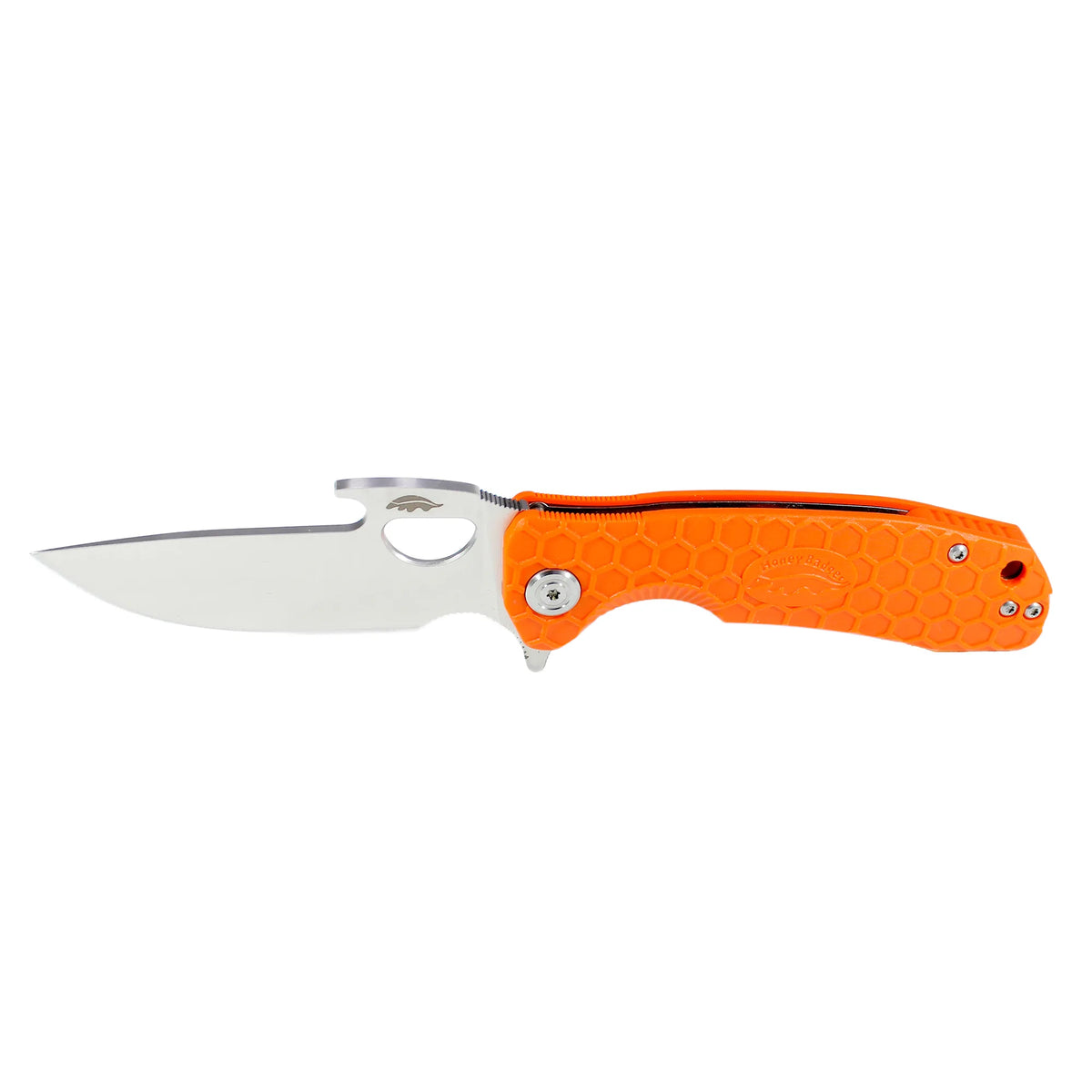 Honey Badger Opener 8Cr13MoV - Large - Orange