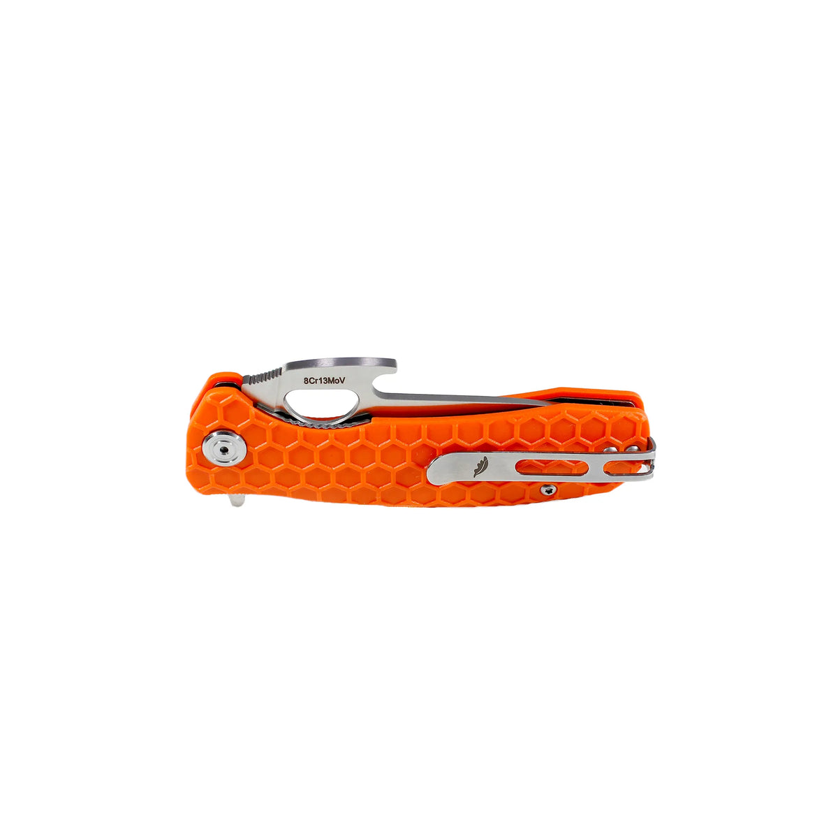Honey Badger Opener 8Cr13MoV - Large - Orange