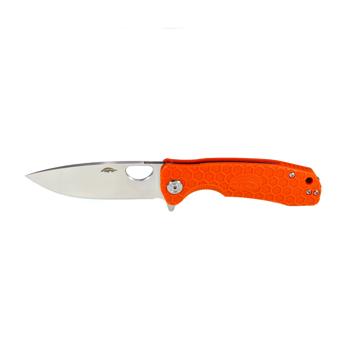 Honey Badger Flipper D2 - Medium (No Choil) - Orange