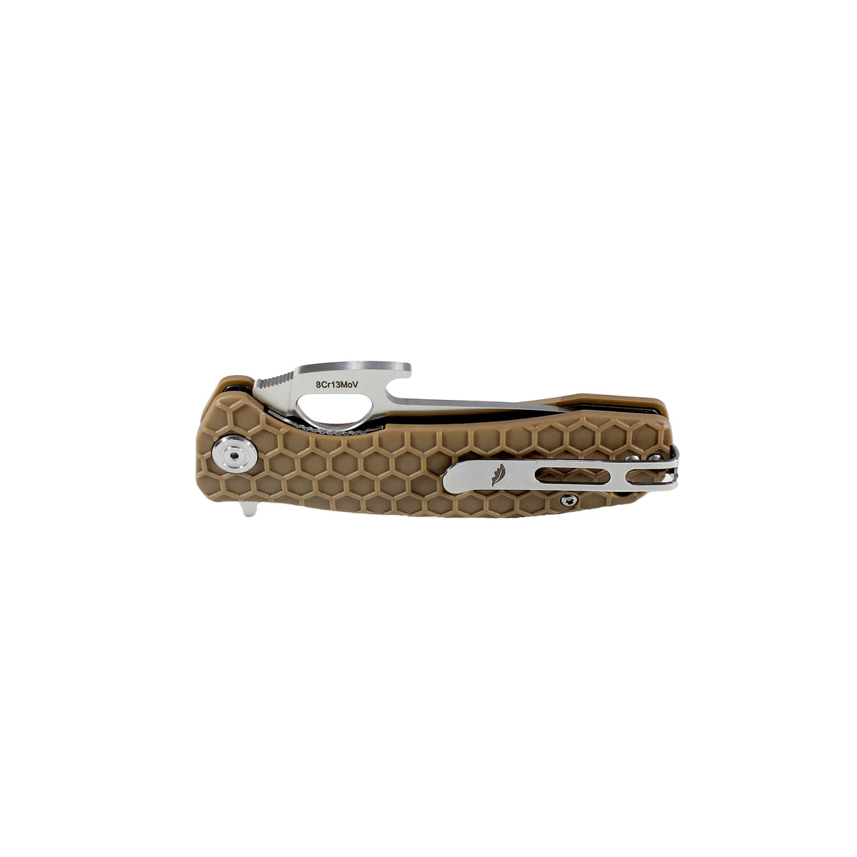 Honey Badger Opener 8Cr13MoV - Small - Tan